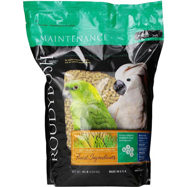 RoudyBush Daily Maintenance Bird Food, Medium, 10-Pound