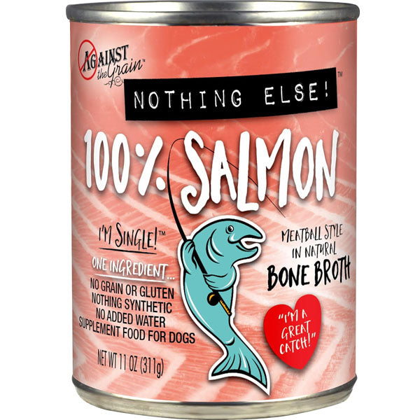 Against The Grain Nothing Else! Salmon Dog Food - 12, 11 oz Cans