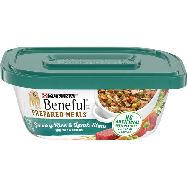 Purina Beneful Prepared Meals Lamb & Rice Stew - (8) 10 oz. Tubs